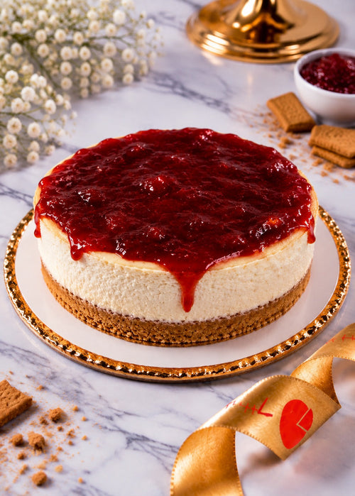 Strawberry Baked Cheesecake
