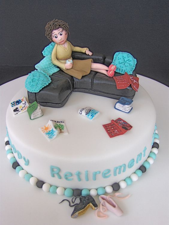 Relax & Unwind Retirement Celebration Cake