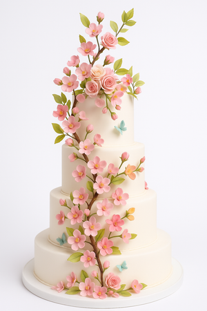 Blossom Cascade Combination Cake