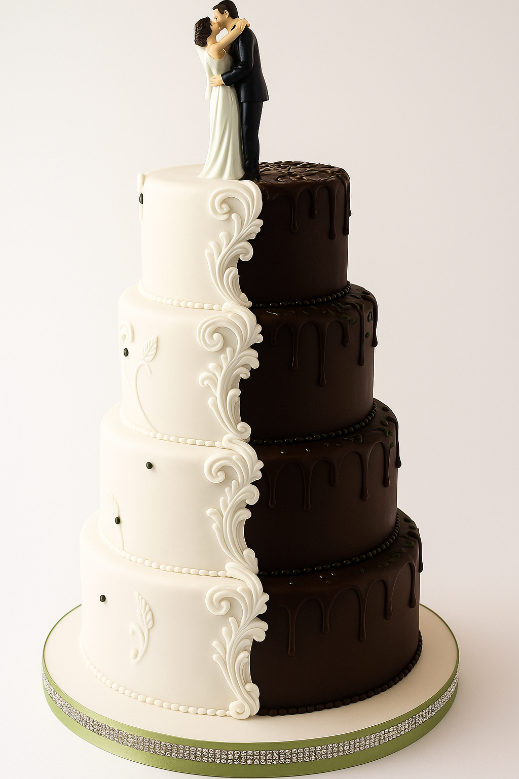 Half & Half Love Combination Cake