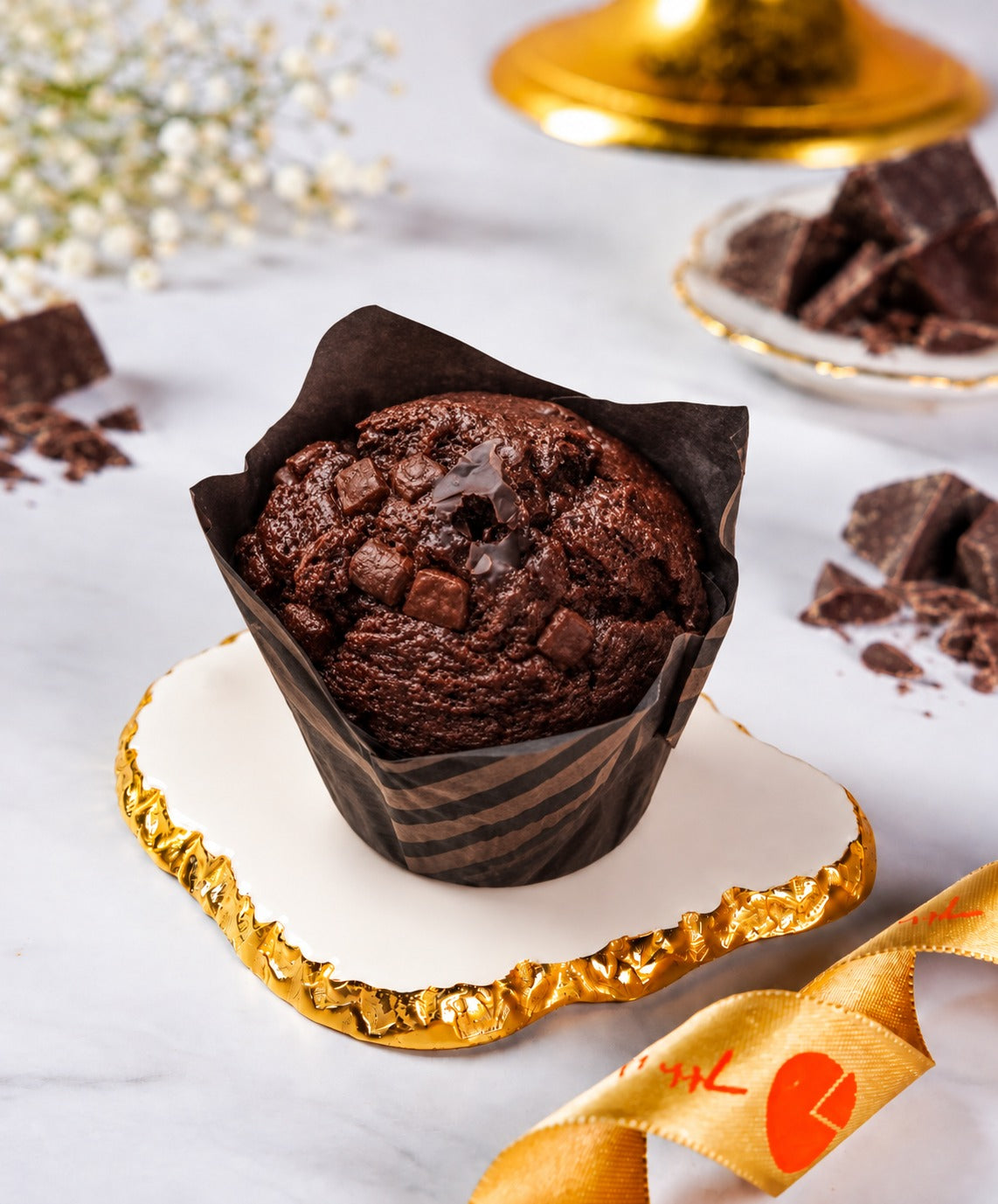 Belgian Triple Chocolate Muffins