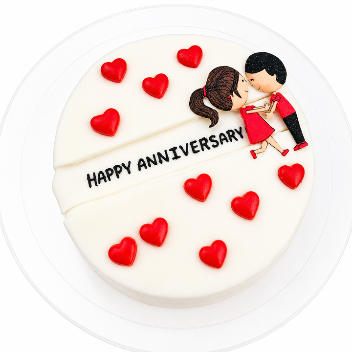 Secret Message Anniversary Cake