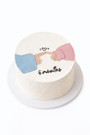 Couple Hands Anniversary Bento Cake