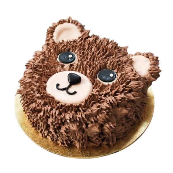 Cute Teddy Bear Cream Cake