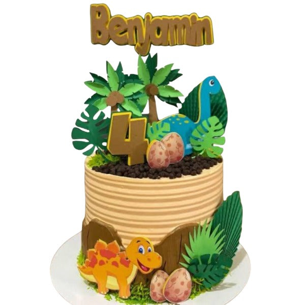 Dino Jungle Adventure Celebration Cake