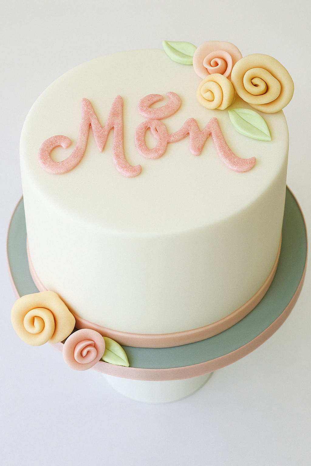 Elegant Floral Mum Cake