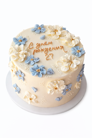 Floral Anniversary Cake