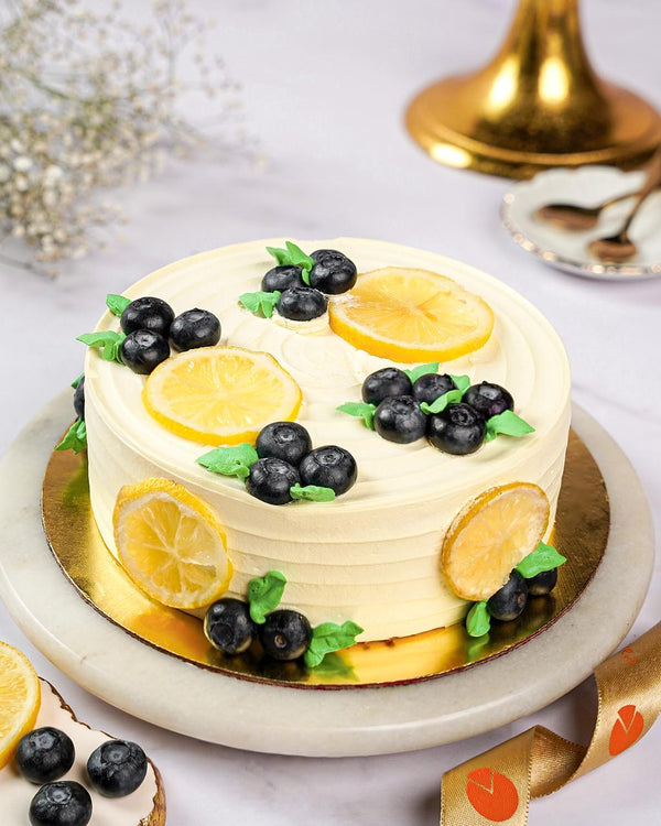 Blueberry Lemon Drizzle Cake