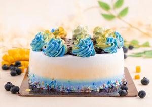 Mango & Blueberry Cake