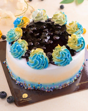 Mango & Blueberry Cake