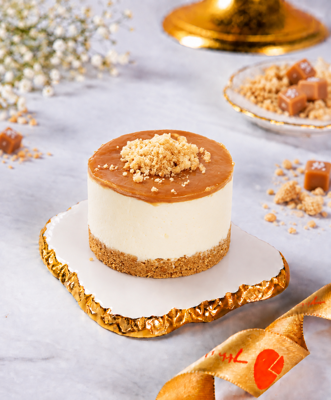 Salted Caramel Cold Cheesecake