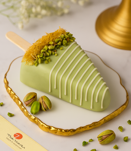 Dubai Chocolate Cold Cheesecake