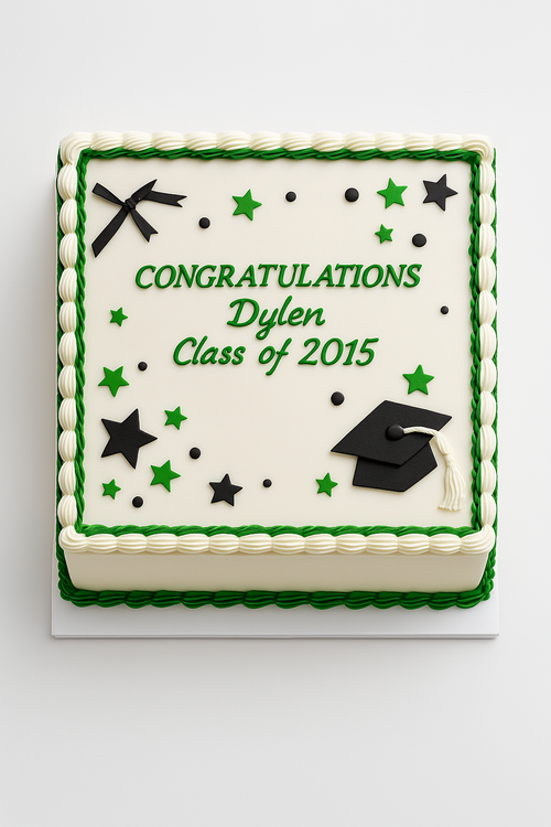 Stars Congratulations Cake