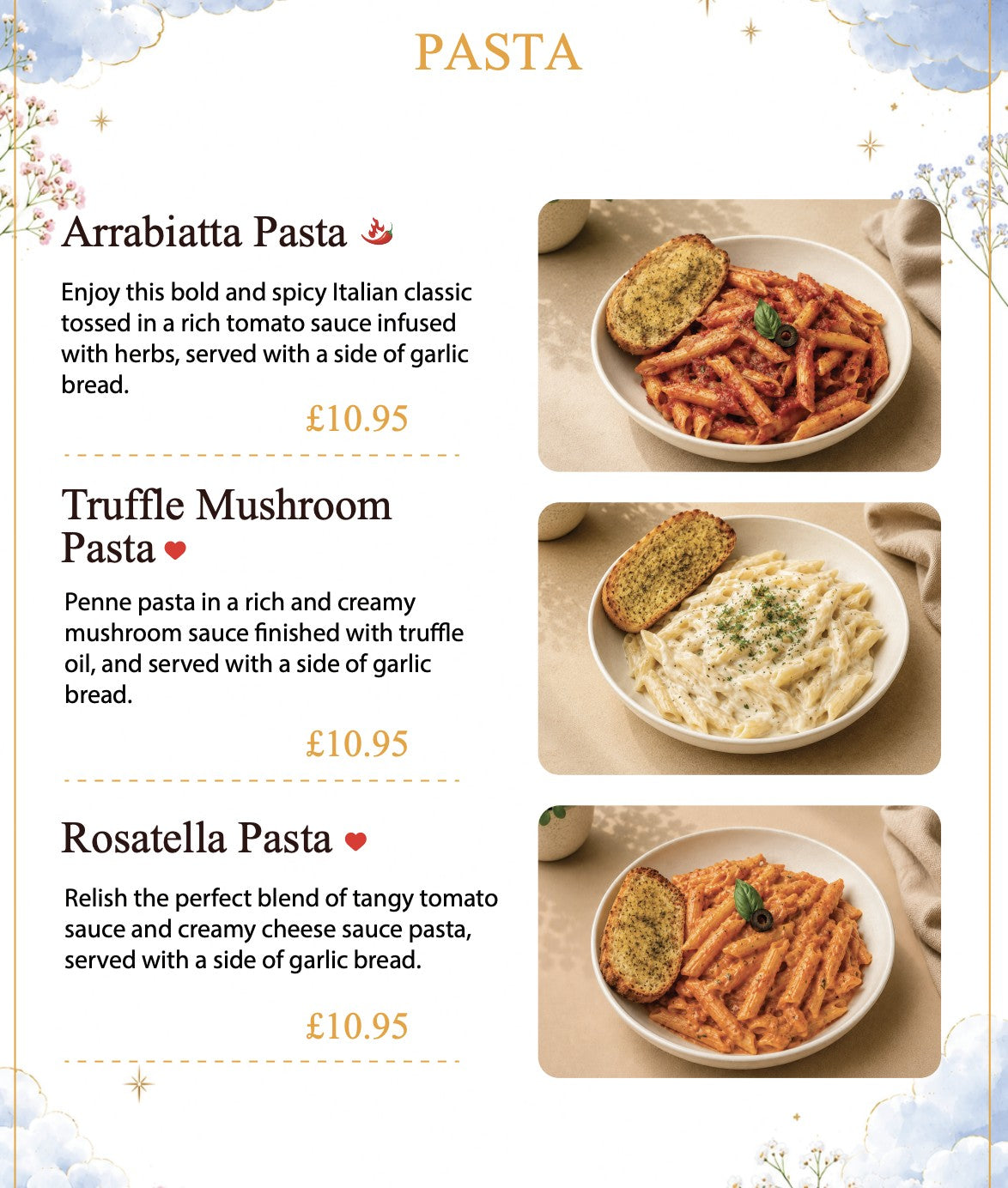 7th Heaven Café Model menu page 16