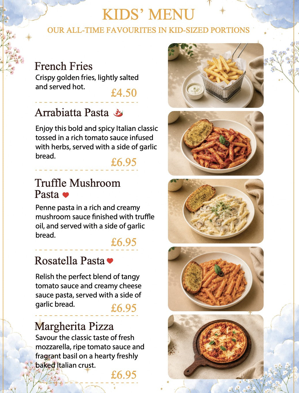 7th Heaven Café Model menu page 18