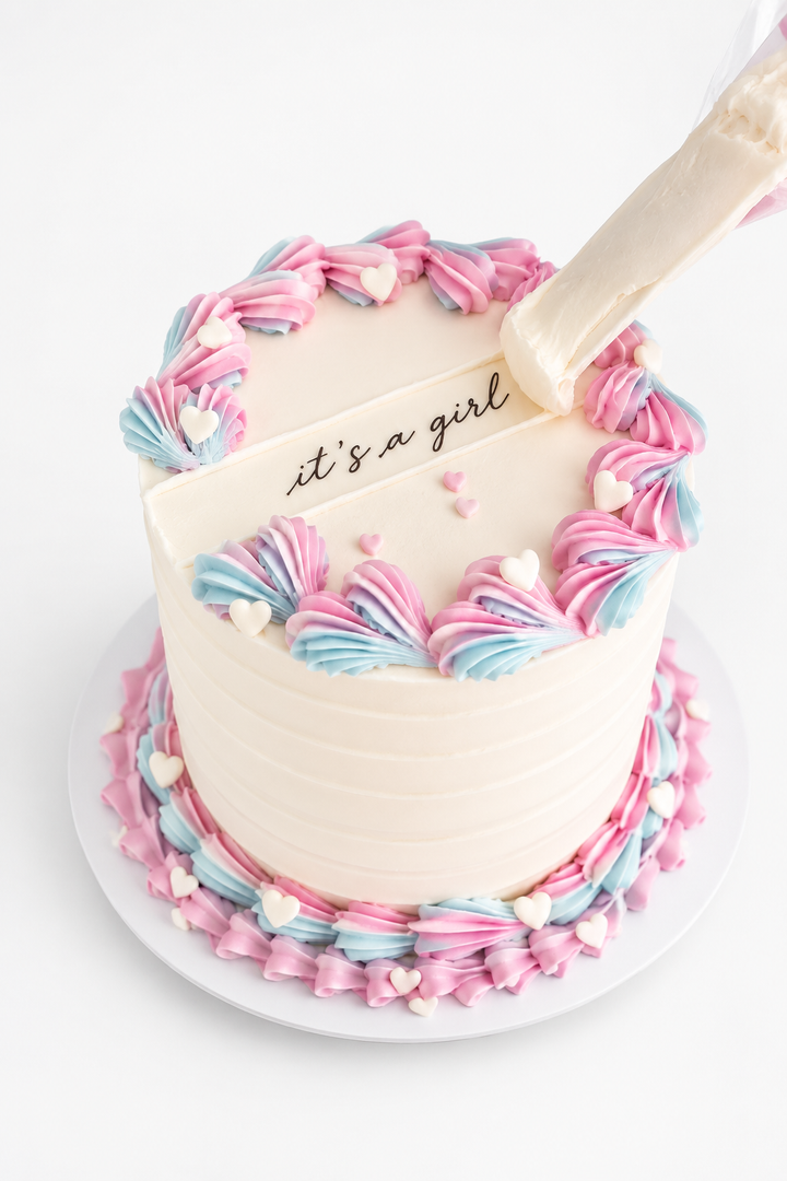 It’s a Girl/Boy Pastel Celebration Cake