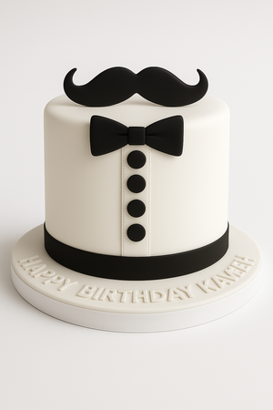 Gentleman’s Mustache Fathers Day Cake